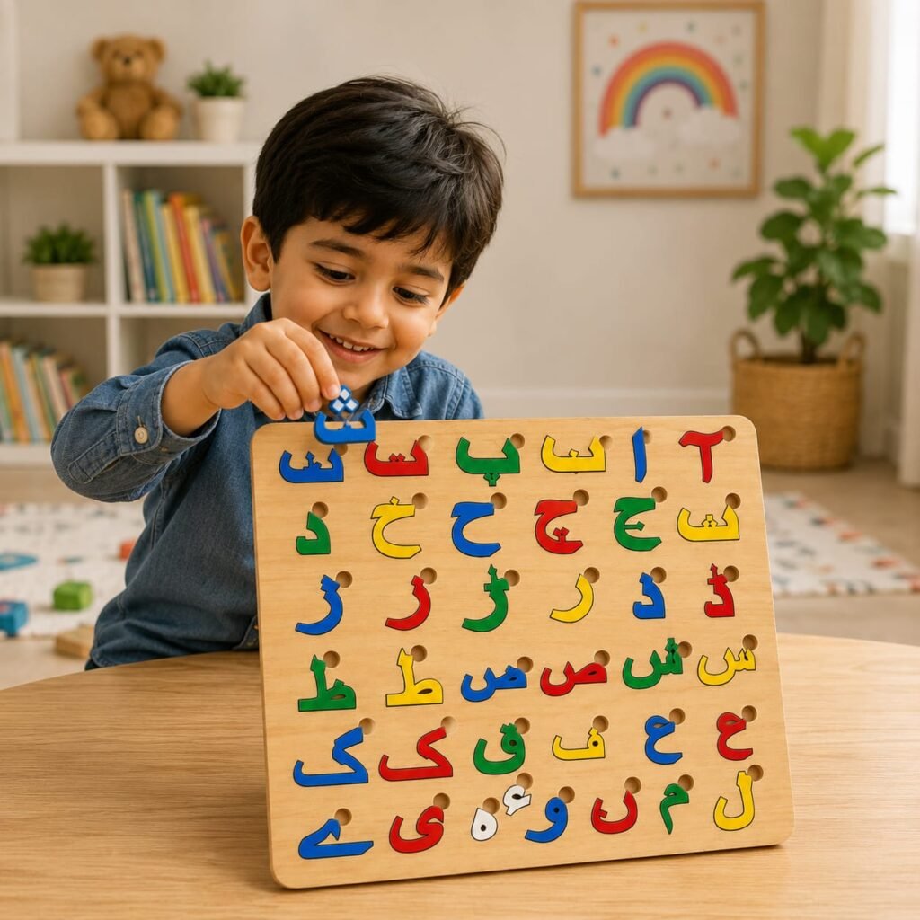 Urdu Haroof-e-Tahaji Puzzle Board Game - Educational